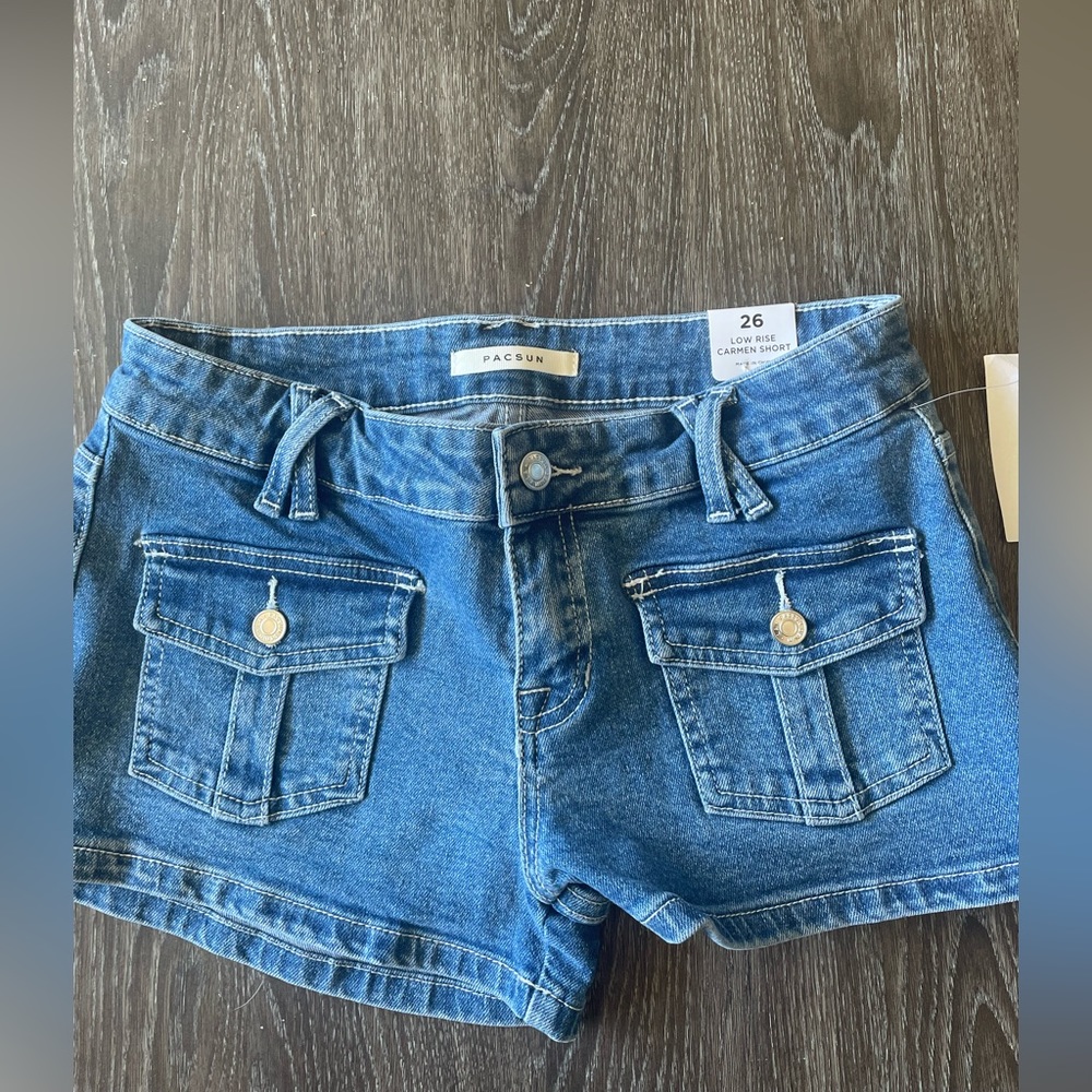 brand new low rise Carmen denim shorts